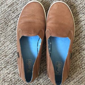 Keds leather slip-ons